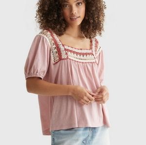 Lucky Brand Crochet Top